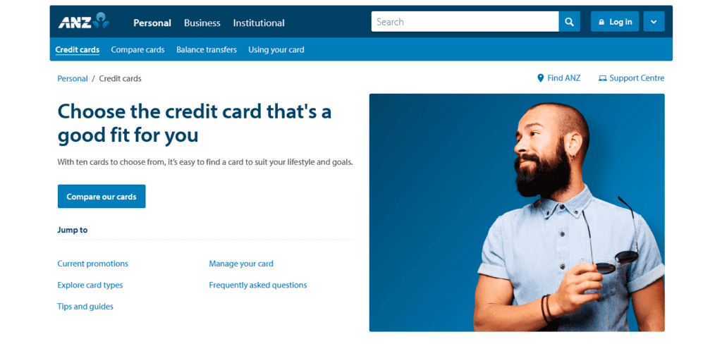 Australian Credit Card Loan Website Ideas (ANZ) - ColorWhistle