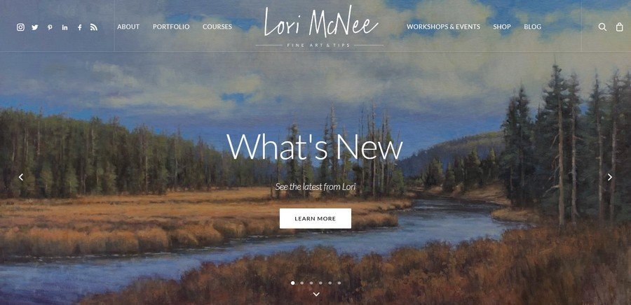 WordPress Website Design Ideas and Inspirations (Lori McNee) - ColorWhistle