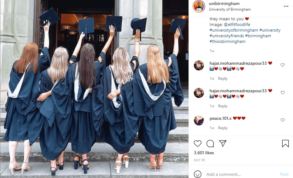 Attractive Instagram Ads Ideas - Educational Ads Ideas (unibirmingham) - ColorWhistle