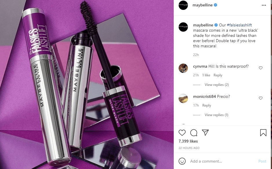 Attractive Instagram Ads Ideas - Cosmetics Ads Ideas (Maybelline) - ColorWhistle