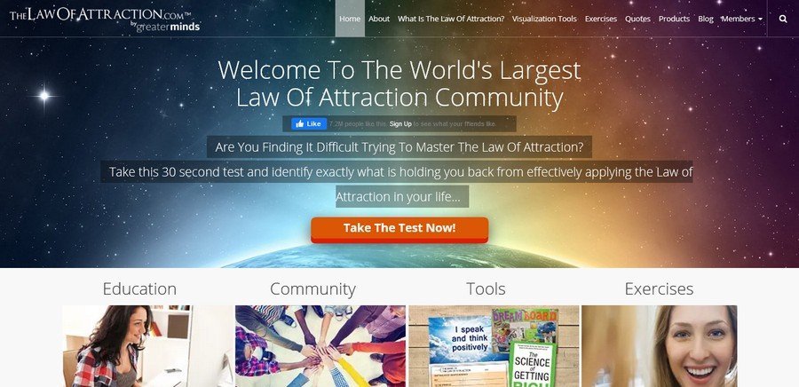 WordPress Website Design Ideas and Inspirations (Law of Attraction) - ColorWhistle