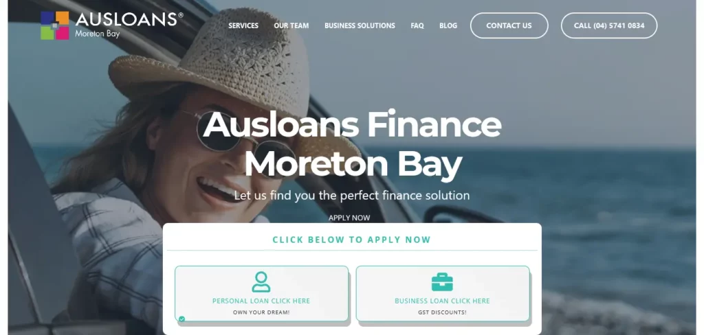 Australian Loan and Finance Website Design (Ausloans) - ColorWhistle