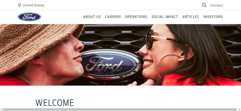 Top Automotive Website Design Inspiration (Ford) -ColorWhistle