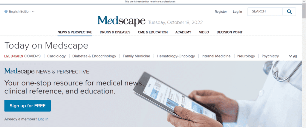 Popular Healthcare Apps & Features (Medscape) - ColorWhistle 