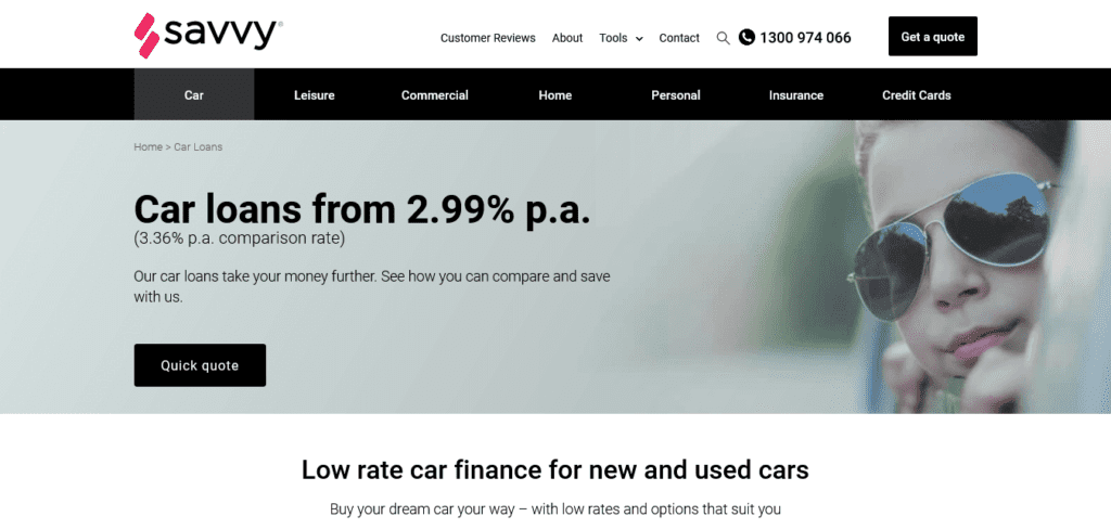 Australian Car Loan Website Ideas (Savy) - ColorWhistle