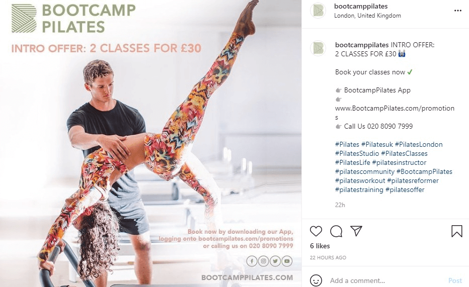 Attractive Instagram Ads Ideas - Fitness Ads Ideas (Bootcamp) - ColorWhistle