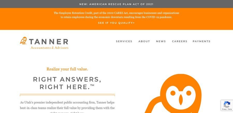 WordPress Website Design Ideas and Inspirations (Tanner) - ColorWhistle