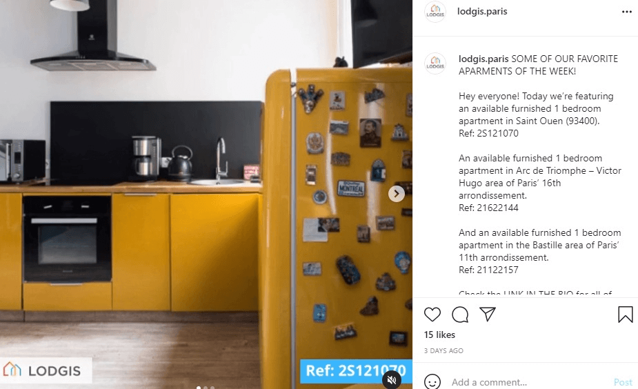 Attractive Instagram Ads Ideas - Real Estate Ads Ideas (Lodgis) - ColorWhistle