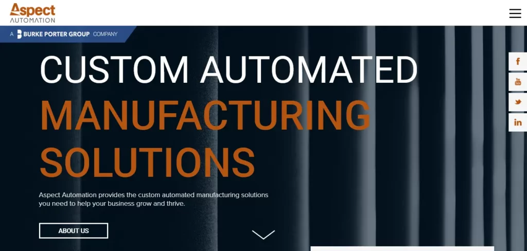 Industrial Website Design Inspiration (Aspect automation) - ColorWhistle