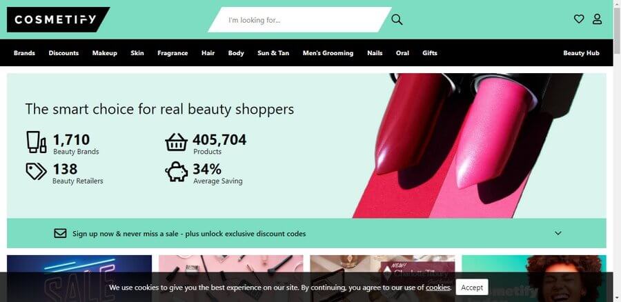 Top Beauty & Lifestyle E-commerce Websites – A Tech Audit (Cosmetify) - ColorWhistle
