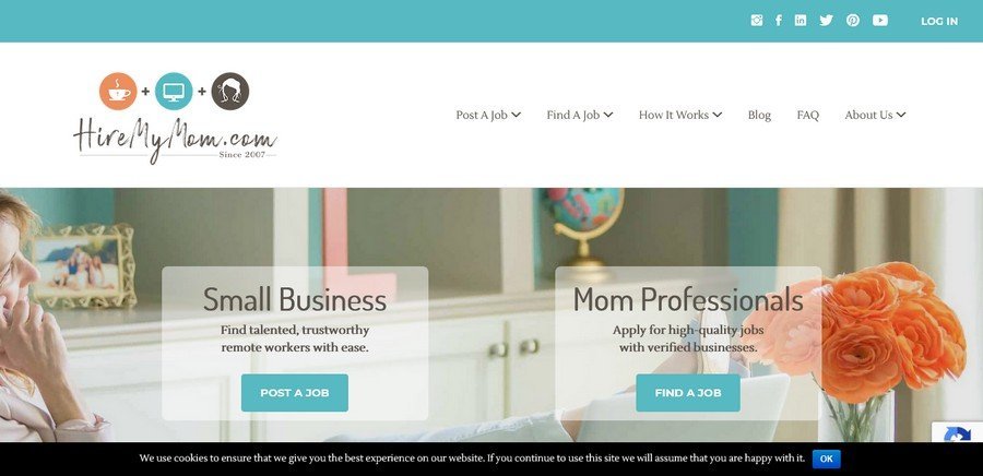 WordPress Website Design Ideas and Inspirations (HireMyMom) - ColorWhistle