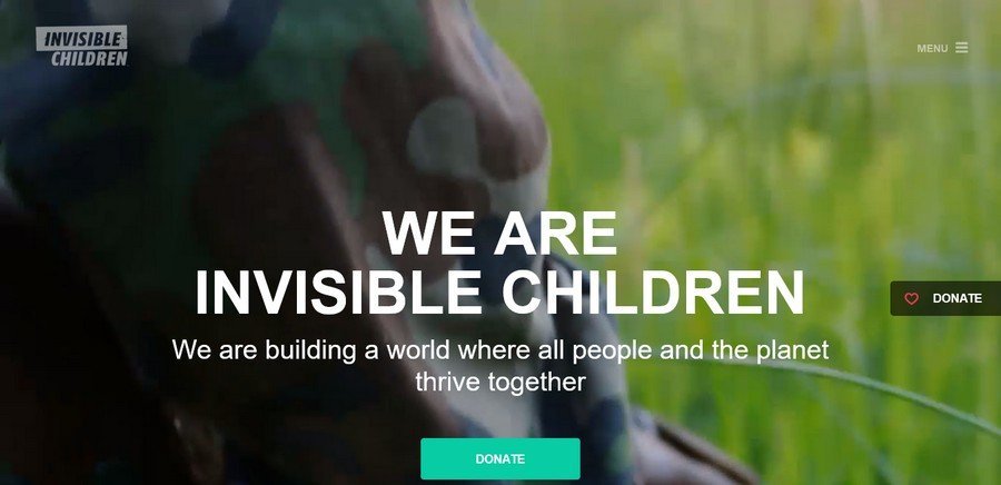 WordPress Website Design Ideas and Inspirations (Invisible Children) - ColorWhistle