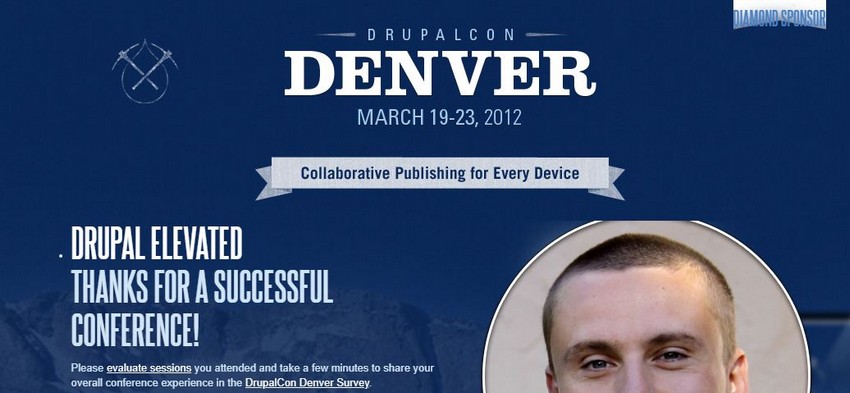 Top Event Website Design Examples That Will Inspire You (DrupalCon Denver) - ColorWhistle
