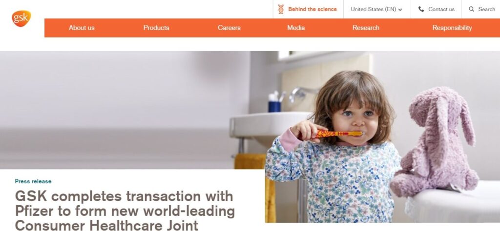 Healthcare & Medical Website Design Ideas (GSK) - ColorWhistle