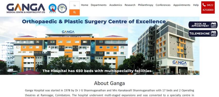 Top Healthcare Centers In Coimbatore (Ganga) - ColorWhistle