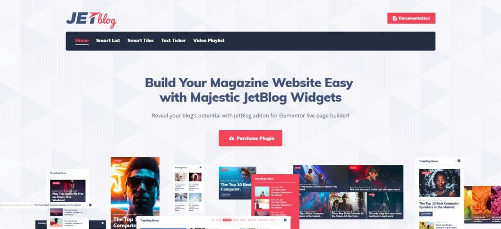 Popular Websites Using Elementor (JetBlog) - ColorWhistle