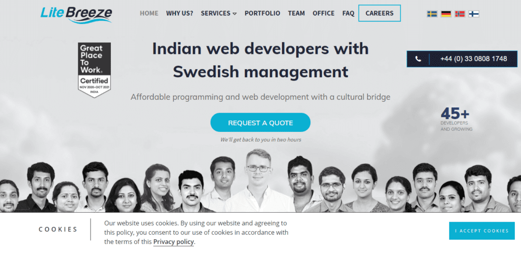 Top Web Design Companies in Sweden (LiteBreeze) - ColorWhistle