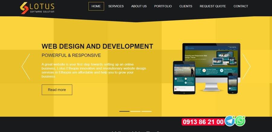 Web Design and Development Companies in Ethiopia (Lotus) - ColorWhistle