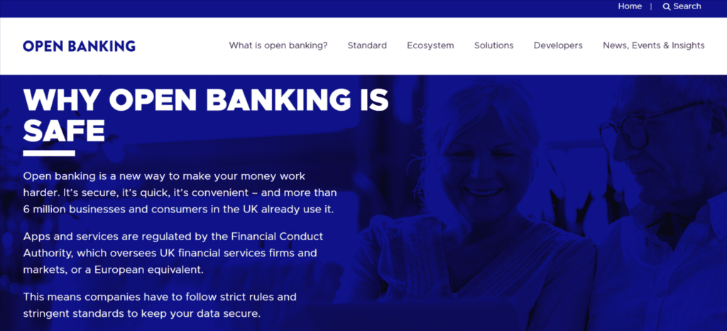 Banking Website Design, Website Development Case Study Ideas (Open Banking) - ColorWhistle