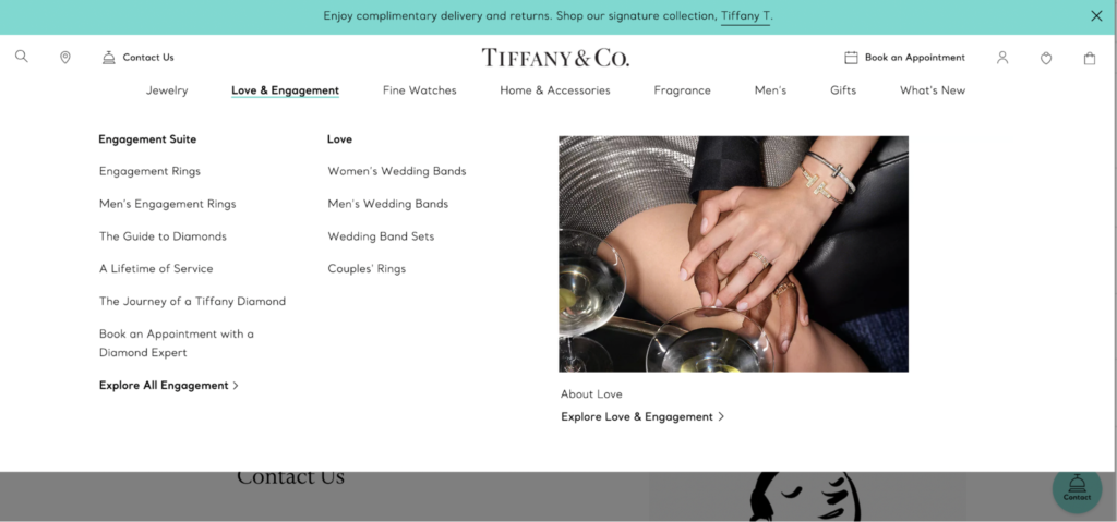 Jewelry Website (Website-Navigation) - ColorWhistle