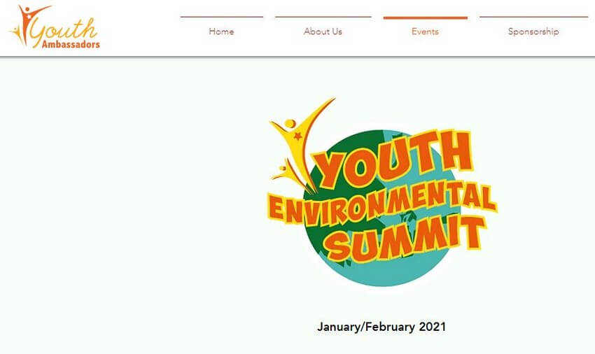 Top Event Website Design Examples That Will Inspire You (Youth Ambassadors) - ColorWhistle