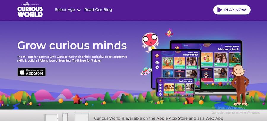 Kids Coaching Website Design Inspirations (Curious World) - ColorWhistle