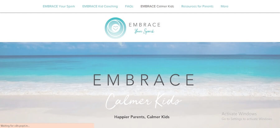 Kids Coaching Website Design Inspirations (Embrace) - ColorWhistle