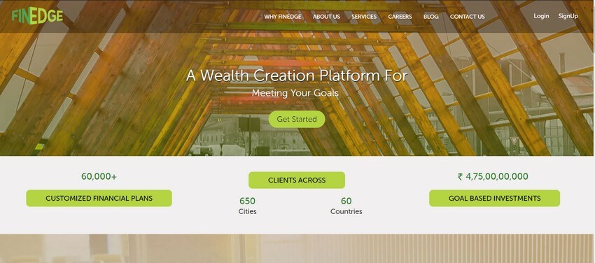Financial Advisor Website Design Ideas (Finedge) - ColorWhistle