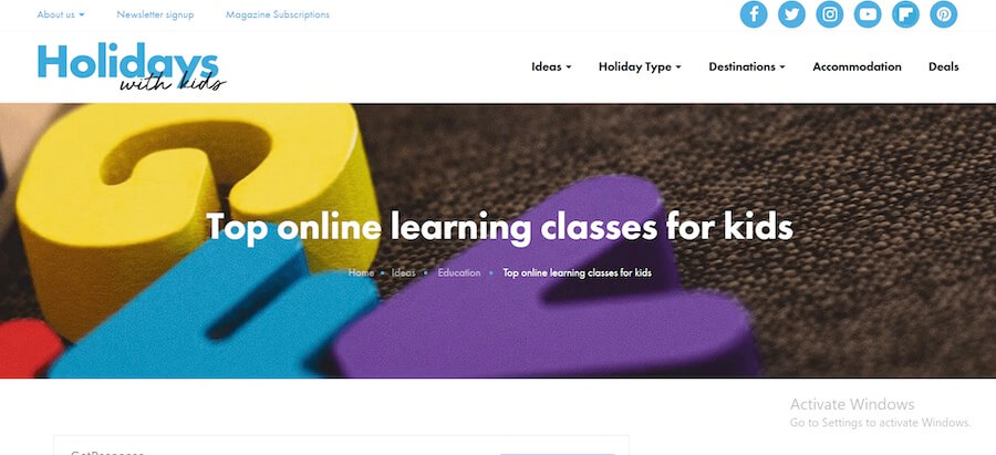 Kids Coaching Website Design Ideas (Holidays) - ColorWhistle