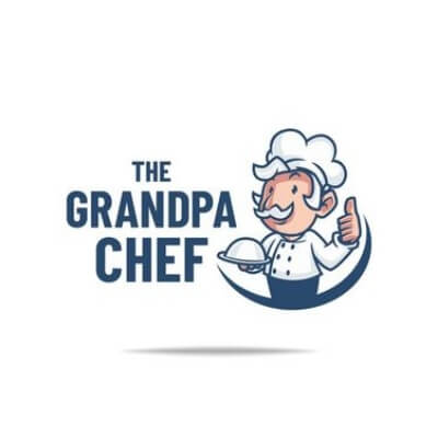 People Themed Logos With Human Touch (Grandpa Chef) - ColorWhistle