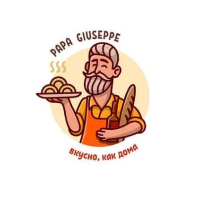 People Themed Logos With Human Touch (Papa Giuseppe) - ColorWhistle