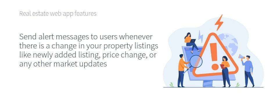 Real Estate Web App Message Features - ColorWhistle