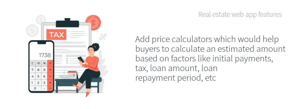 Real Estate Web App Calculator Features - ColorWhistle