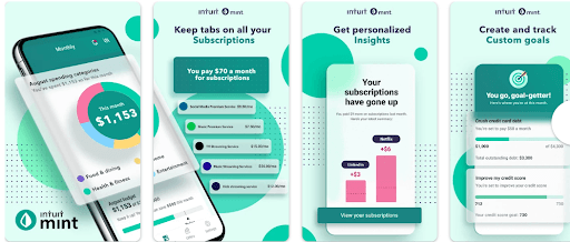 Dashboard Applications for FinTech Companies (their Applications) (Mint) - ColorWhistle