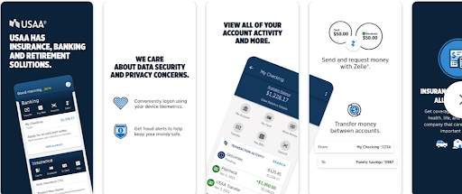 Dashboard Applications for FinTech Companies (their Applications) (USAA Mobile) - ColorWhistle