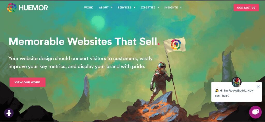 Website redesign Agencies in USA(Huemor) - ColorWhistle