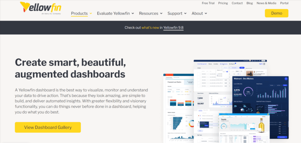 Popular tools that enable Seamless Dashboard Experiences -(Yellowfin - Dashboards)- ColorWhistle