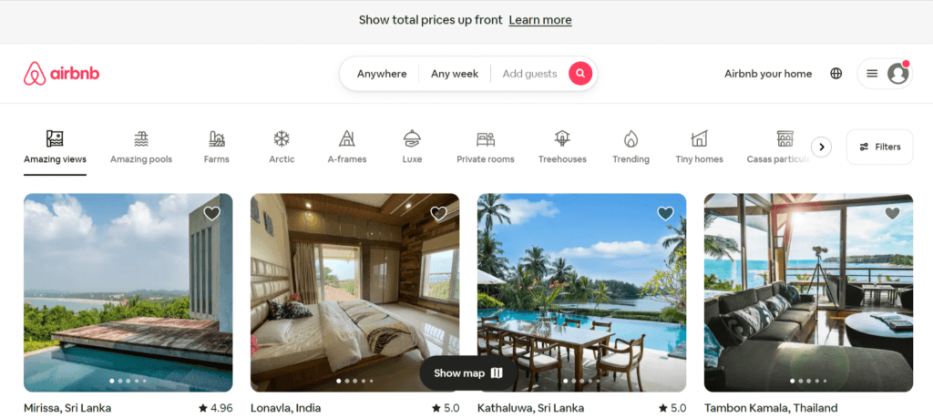 Airbnb Multi Vendor Hotel Websites - ColorWhistle 