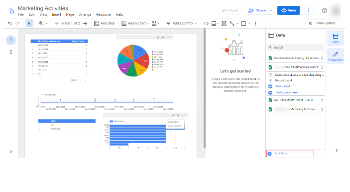 Google Data Studio Additional Data - ColorWhistle