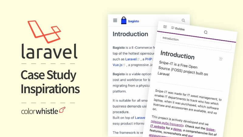 Laravel Case Study Inspirations for Modern Web Applications - ColorWhistle