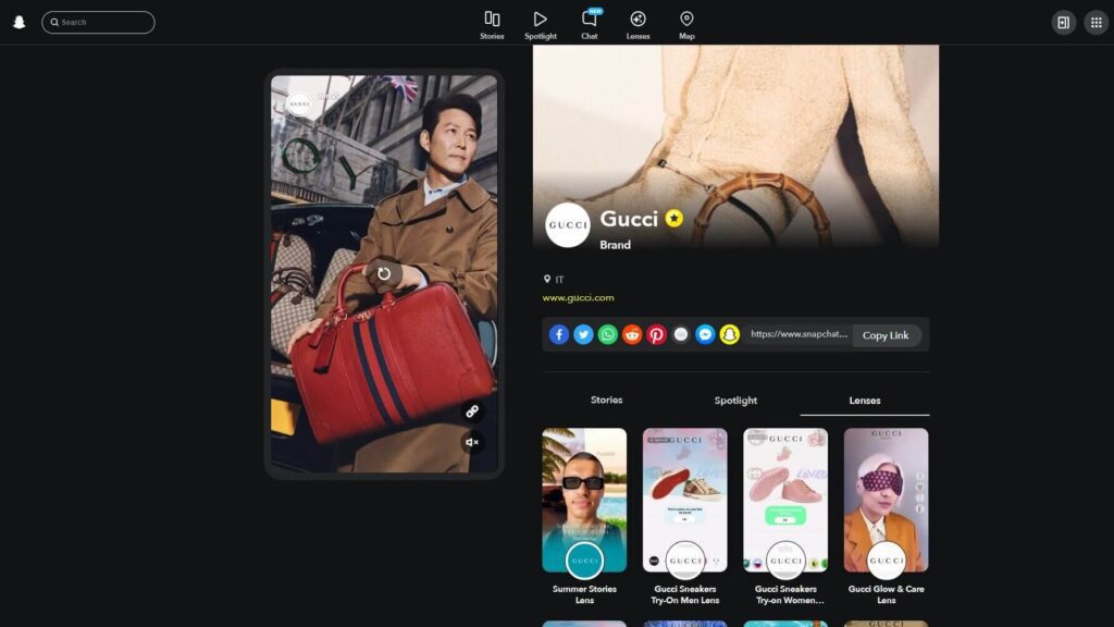 Gucci Success Story  Snapchat for Business
