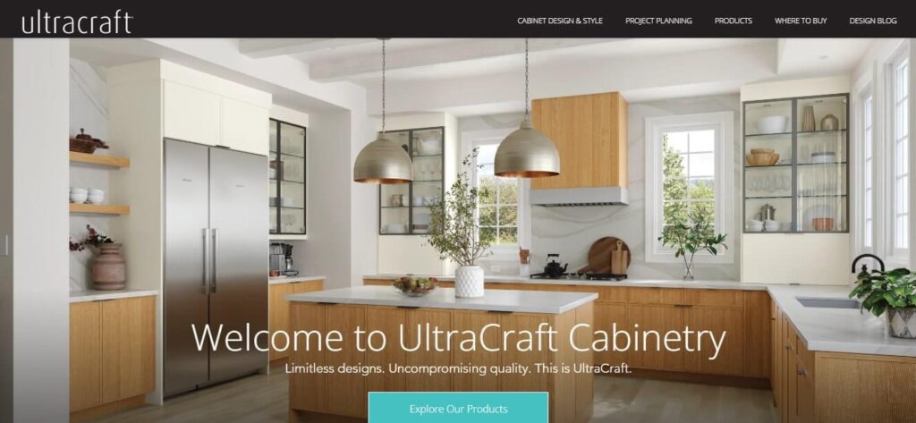 Best Kitchen Furniture Website Design Ideas Examples (Ultracraft) - ColorWhistle