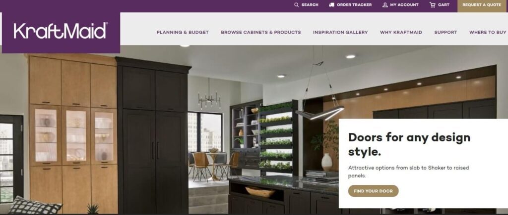 Best Kitchen Furniture Website Design Ideas Examples (kraftmaid) - ColorWhistle