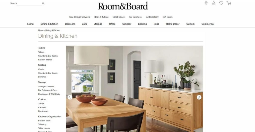 Best Kitchen Furniture Website Design Ideas Examples (room & board) - ColorWhistle