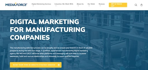 Manufacturing and engineering digital marketing agencies in Canada (Mediaforce)- ColorWhistle