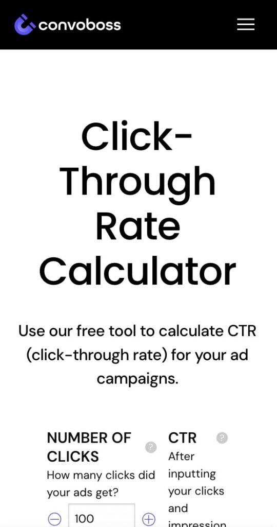 11+ Best Free CTR Calculator Online For 2024 (convoboss - ColorWhistle