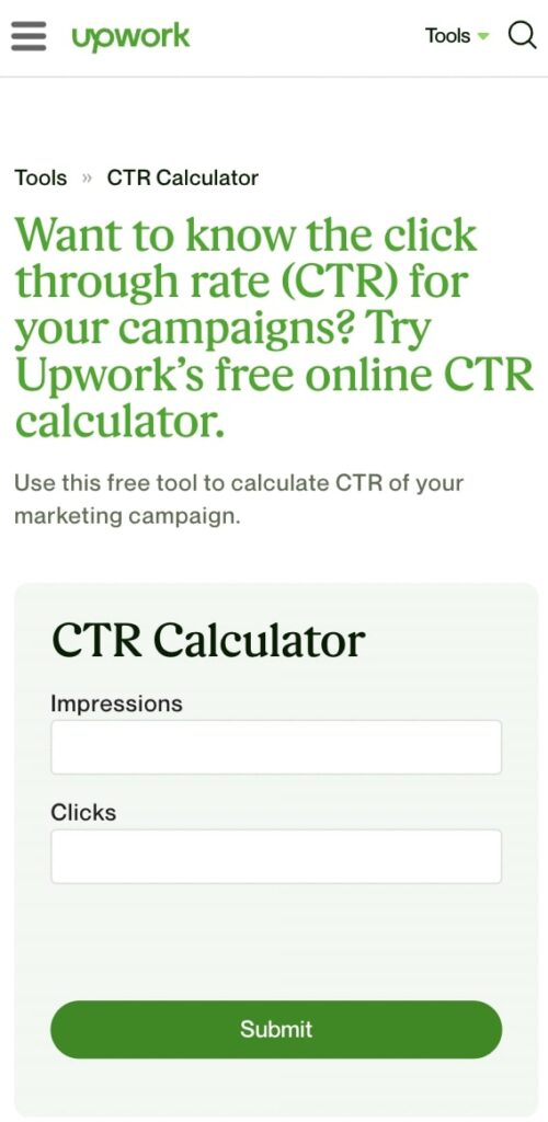 11+ Best Free CTR Calculator Online For 2024 (upwork) - ColorWhistle
