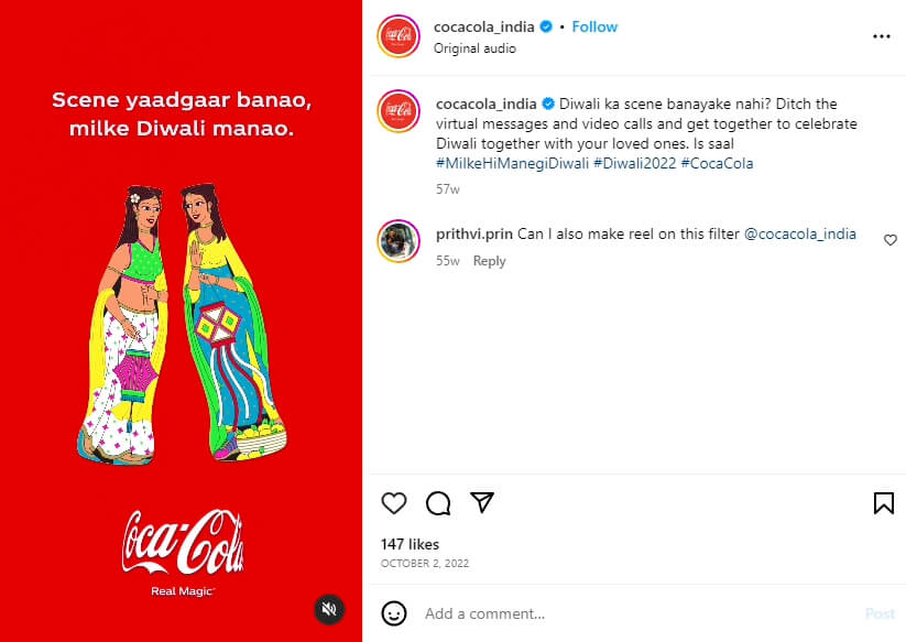 Social Media Case Studies that Worked in Festival Seasons (Coca-Cola) - ColorWhistle