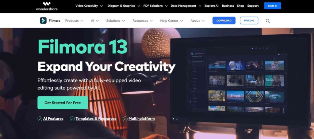 Best video marketing software (editing softwares) - Filmora - ColorWhistle