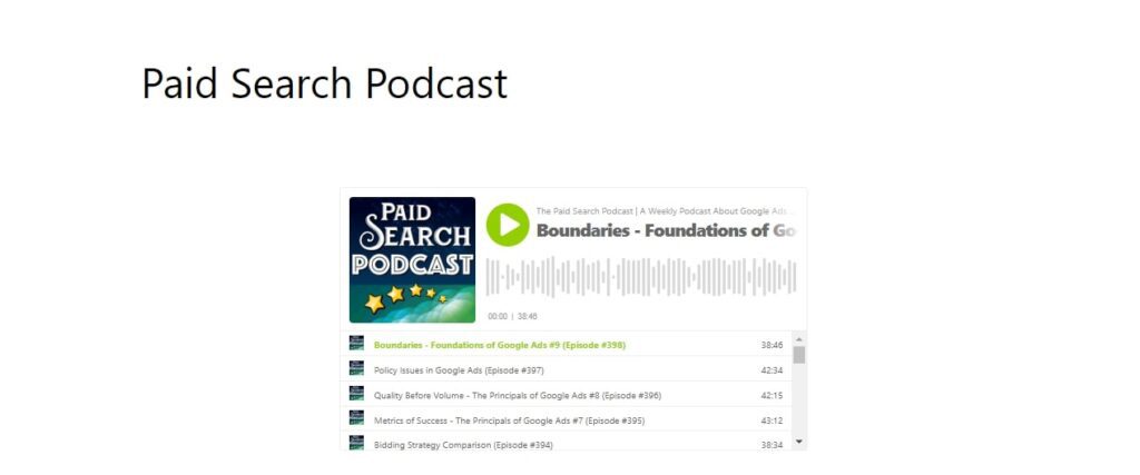 List of Podcasts for Digital Agency Marketing (Paid search podcast)- ColorWhistle